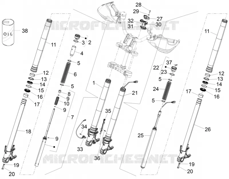 Forcella anteriore Dynamic Damping Sachs