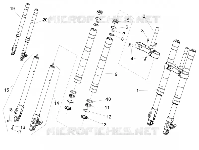 Forcella anteriore Ming Xing