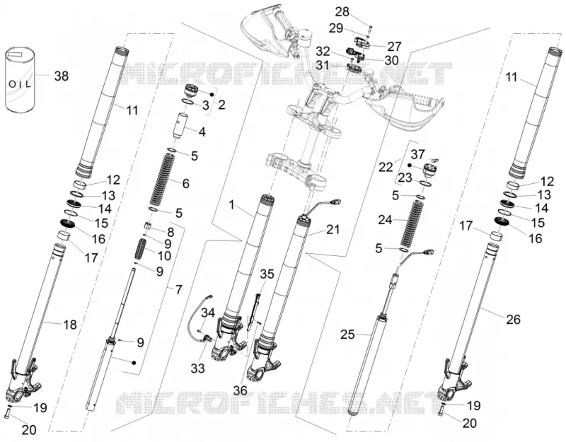 Forcella anteriore Dynamic Damping Sachs