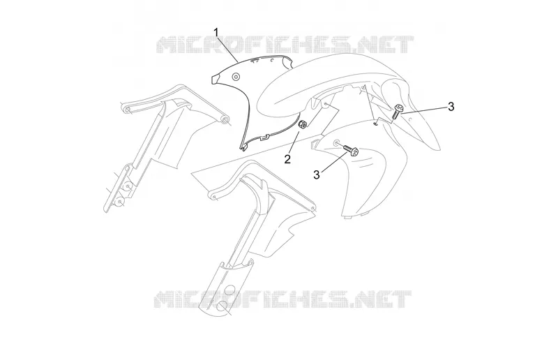 Carrozzeria ant. - Protezione steli dx