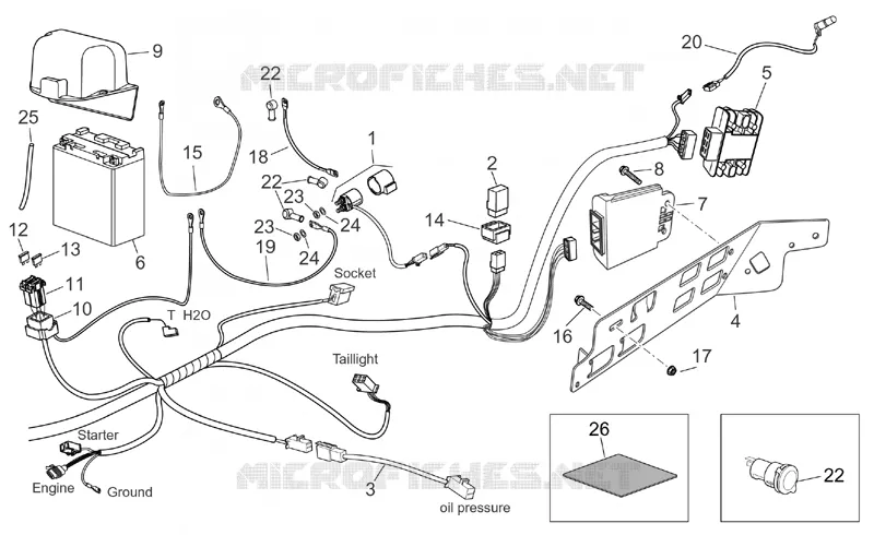 Impianto elettrico post.