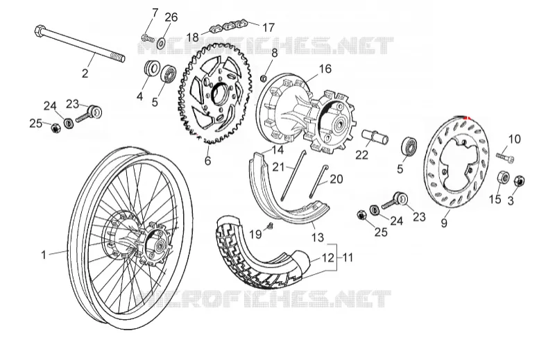 Rear wheel