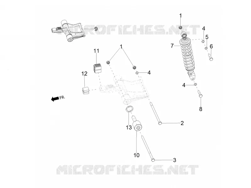 Sospensione posteriore - Ammortizzatore/i